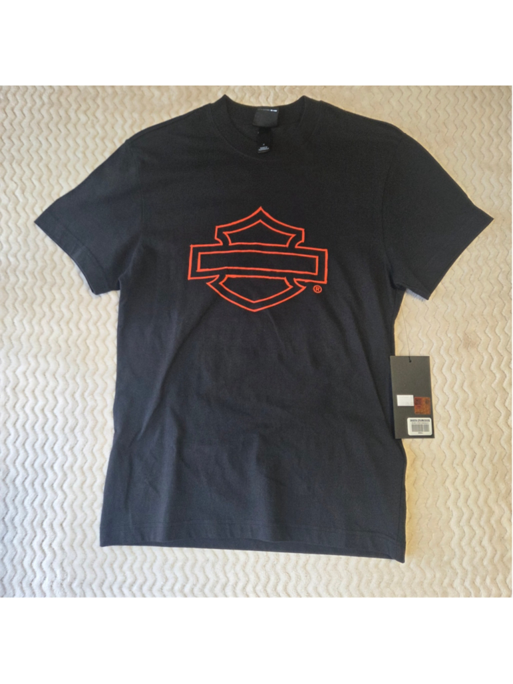 Men's Harley-Davidson Graphic T-Shirt, Size S, Black and Orange
